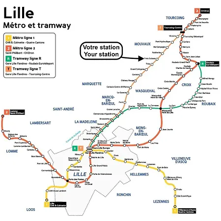 One Bedroom Near Tramway & Shops Appartement